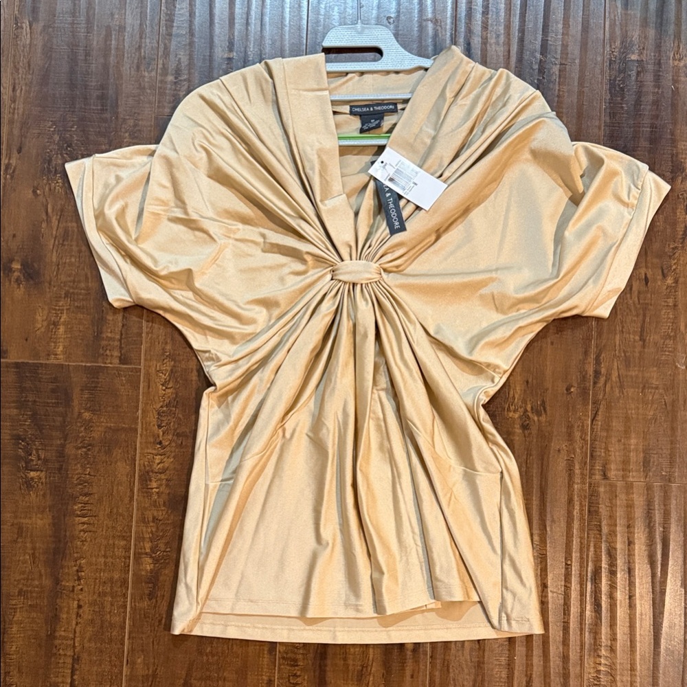 NWT silky Beige Women's Top